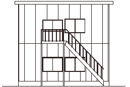 東側立面図